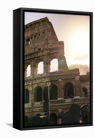 Dolce Vita Rome Collection - The Colosseum at Sunrise II-Philippe Hugonnard-Framed Stretched Canvas