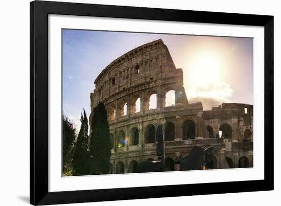 Dolce Vita Rome Collection - The Colosseum at Sunrise-Philippe Hugonnard-Framed Photographic Print