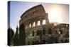 Dolce Vita Rome Collection - The Colosseum at Sunrise-Philippe Hugonnard-Stretched Canvas