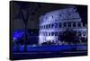 Dolce Vita Rome Collection - The Colosseum Blue Night-Philippe Hugonnard-Framed Stretched Canvas