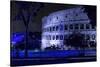 Dolce Vita Rome Collection - The Colosseum Blue Night-Philippe Hugonnard-Stretched Canvas