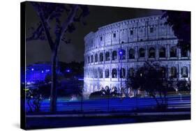 Dolce Vita Rome Collection - The Colosseum Blue Night-Philippe Hugonnard-Stretched Canvas