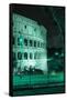 Dolce Vita Rome Collection - The Colosseum Green Night II-Philippe Hugonnard-Framed Stretched Canvas