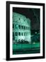 Dolce Vita Rome Collection - The Colosseum Green Night II-Philippe Hugonnard-Framed Photographic Print