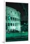 Dolce Vita Rome Collection - The Colosseum Green Night II-Philippe Hugonnard-Framed Photographic Print