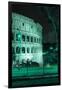 Dolce Vita Rome Collection - The Colosseum Green Night II-Philippe Hugonnard-Framed Photographic Print