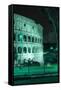 Dolce Vita Rome Collection - The Colosseum Green Night II-Philippe Hugonnard-Framed Stretched Canvas