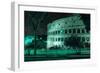 Dolce Vita Rome Collection - The Colosseum Green Night-Philippe Hugonnard-Framed Photographic Print
