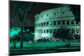 Dolce Vita Rome Collection - The Colosseum Green Night-Philippe Hugonnard-Mounted Photographic Print