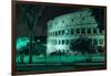 Dolce Vita Rome Collection - The Colosseum Green Night-Philippe Hugonnard-Framed Photographic Print