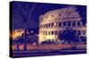 Dolce Vita Rome Collection - The Colosseum Night-Philippe Hugonnard-Stretched Canvas