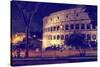 Dolce Vita Rome Collection - The Colosseum Night-Philippe Hugonnard-Stretched Canvas