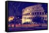 Dolce Vita Rome Collection - The Colosseum Night-Philippe Hugonnard-Framed Stretched Canvas