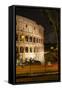 Dolce Vita Rome Collection - The Colosseum Orange Night II-Philippe Hugonnard-Framed Stretched Canvas