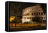 Dolce Vita Rome Collection - The Colosseum Orange Night-Philippe Hugonnard-Framed Stretched Canvas