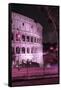 Dolce Vita Rome Collection - The Colosseum Pink Night II-Philippe Hugonnard-Framed Stretched Canvas