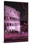 Dolce Vita Rome Collection - The Colosseum Pink Night II-Philippe Hugonnard-Stretched Canvas
