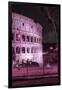 Dolce Vita Rome Collection - The Colosseum Pink Night II-Philippe Hugonnard-Framed Photographic Print