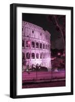 Dolce Vita Rome Collection - The Colosseum Pink Night II-Philippe Hugonnard-Framed Premium Photographic Print