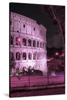 Dolce Vita Rome Collection - The Colosseum Pink Night II-Philippe Hugonnard-Stretched Canvas