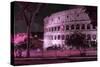 Dolce Vita Rome Collection - The Colosseum Pink Night-Philippe Hugonnard-Stretched Canvas