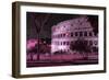 Dolce Vita Rome Collection - The Colosseum Pink Night-Philippe Hugonnard-Framed Photographic Print