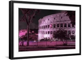 Dolce Vita Rome Collection - The Colosseum Pink Night-Philippe Hugonnard-Framed Photographic Print