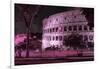 Dolce Vita Rome Collection - The Colosseum Pink Night-Philippe Hugonnard-Framed Photographic Print