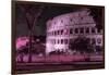 Dolce Vita Rome Collection - The Colosseum Pink Night-Philippe Hugonnard-Framed Photographic Print