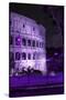 Dolce Vita Rome Collection - The Colosseum Purple Night II-Philippe Hugonnard-Stretched Canvas