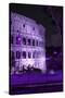 Dolce Vita Rome Collection - The Colosseum Purple Night II-Philippe Hugonnard-Stretched Canvas