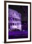 Dolce Vita Rome Collection - The Colosseum Purple Night II-Philippe Hugonnard-Framed Photographic Print