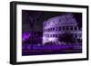 Dolce Vita Rome Collection - The Colosseum Purple Night-Philippe Hugonnard-Framed Photographic Print