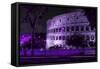 Dolce Vita Rome Collection - The Colosseum Purple Night-Philippe Hugonnard-Framed Stretched Canvas