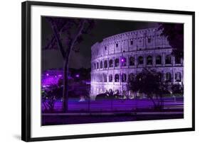 Dolce Vita Rome Collection - The Colosseum Purple Night-Philippe Hugonnard-Framed Photographic Print