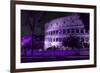 Dolce Vita Rome Collection - The Colosseum Purple Night-Philippe Hugonnard-Framed Photographic Print