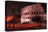 Dolce Vita Rome Collection - The Colosseum Red Night-Philippe Hugonnard-Stretched Canvas