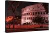 Dolce Vita Rome Collection - The Colosseum Red Night-Philippe Hugonnard-Stretched Canvas