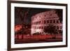 Dolce Vita Rome Collection - The Colosseum Red Night-Philippe Hugonnard-Framed Photographic Print