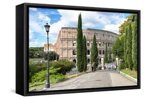 Dolce Vita Rome Collection - The Colosseum Rome-Philippe Hugonnard-Framed Stretched Canvas