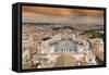 Dolce Vita Rome Collection - The Vatican City at Sunset-Philippe Hugonnard-Framed Stretched Canvas