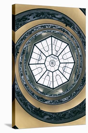 Dolce Vita Rome Collection - The Vatican Spiral Staircase Dark Beige II-Philippe Hugonnard-Stretched Canvas