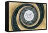 Dolce Vita Rome Collection - The Vatican Spiral Staircase Dark Beige-Philippe Hugonnard-Framed Stretched Canvas