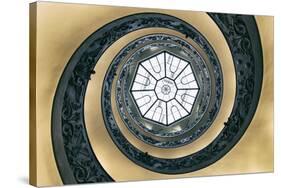 Dolce Vita Rome Collection - The Vatican Spiral Staircase Dark Beige-Philippe Hugonnard-Stretched Canvas