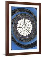 Dolce Vita Rome Collection - The Vatican Spiral Staircase Dark Blue II-Philippe Hugonnard-Framed Photographic Print
