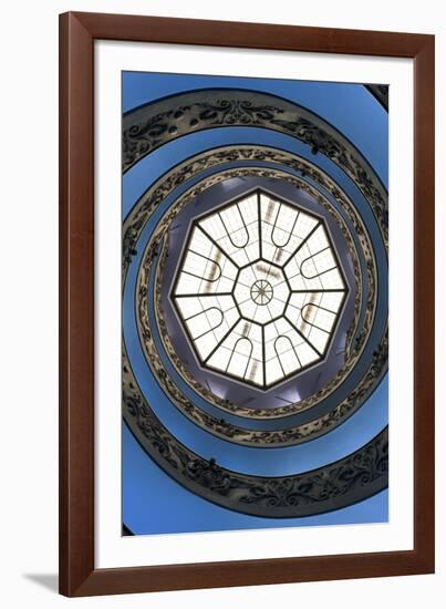 Dolce Vita Rome Collection - The Vatican Spiral Staircase Dark Blue II-Philippe Hugonnard-Framed Photographic Print