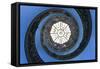 Dolce Vita Rome Collection - The Vatican Spiral Staircase Dark Blue-Philippe Hugonnard-Framed Stretched Canvas