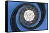 Dolce Vita Rome Collection - The Vatican Spiral Staircase Dark Blue-Philippe Hugonnard-Framed Stretched Canvas