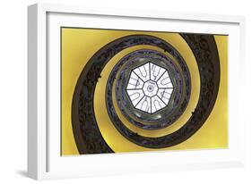 Dolce Vita Rome Collection - The Vatican Spiral Staircase Gold-Philippe Hugonnard-Framed Photographic Print