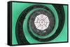 Dolce Vita Rome Collection - The Vatican Spiral Staircase Green-Philippe Hugonnard-Framed Stretched Canvas